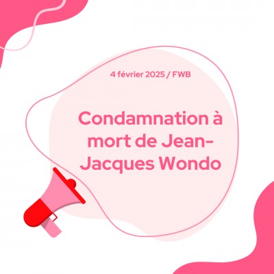 Condamnation à mort de Jean-Jacques Wondo