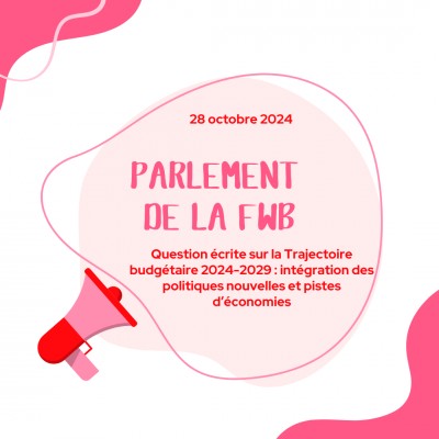 Question écrite sur la Trajectoire budgétaire 2024-2029 : intégration des politiques nouvelles et pistes d'économies