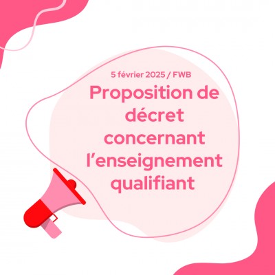 Proposition de décret concernant l'enseignement qualifiant