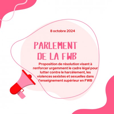 Proposition de résolution visant à renforcer le cadre légal pour lutter contre le harcèlement, les violences sexistes et sexuelles 